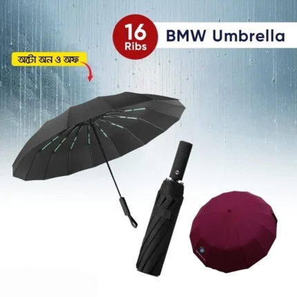 BMW 16-Ribs Umbrella | Auto On & Off BMW 16-Ribs Umbrella | Auto On & Off