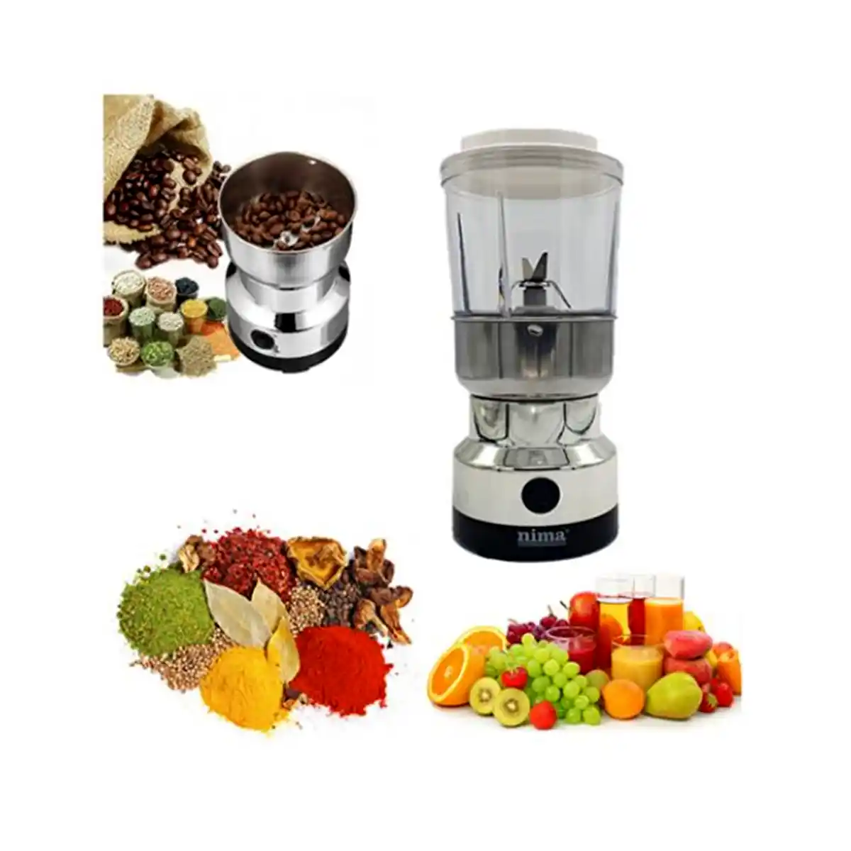 Nima Electric 2 in 1- Blender and Grinde Nima Electric 2 in 1- Blender and Grinde